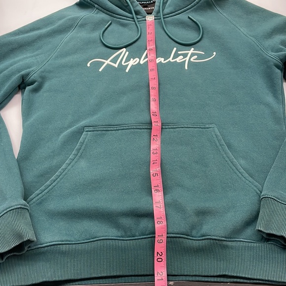 Alphalete womens sweatshirt size small teal - Picture 4 of 8